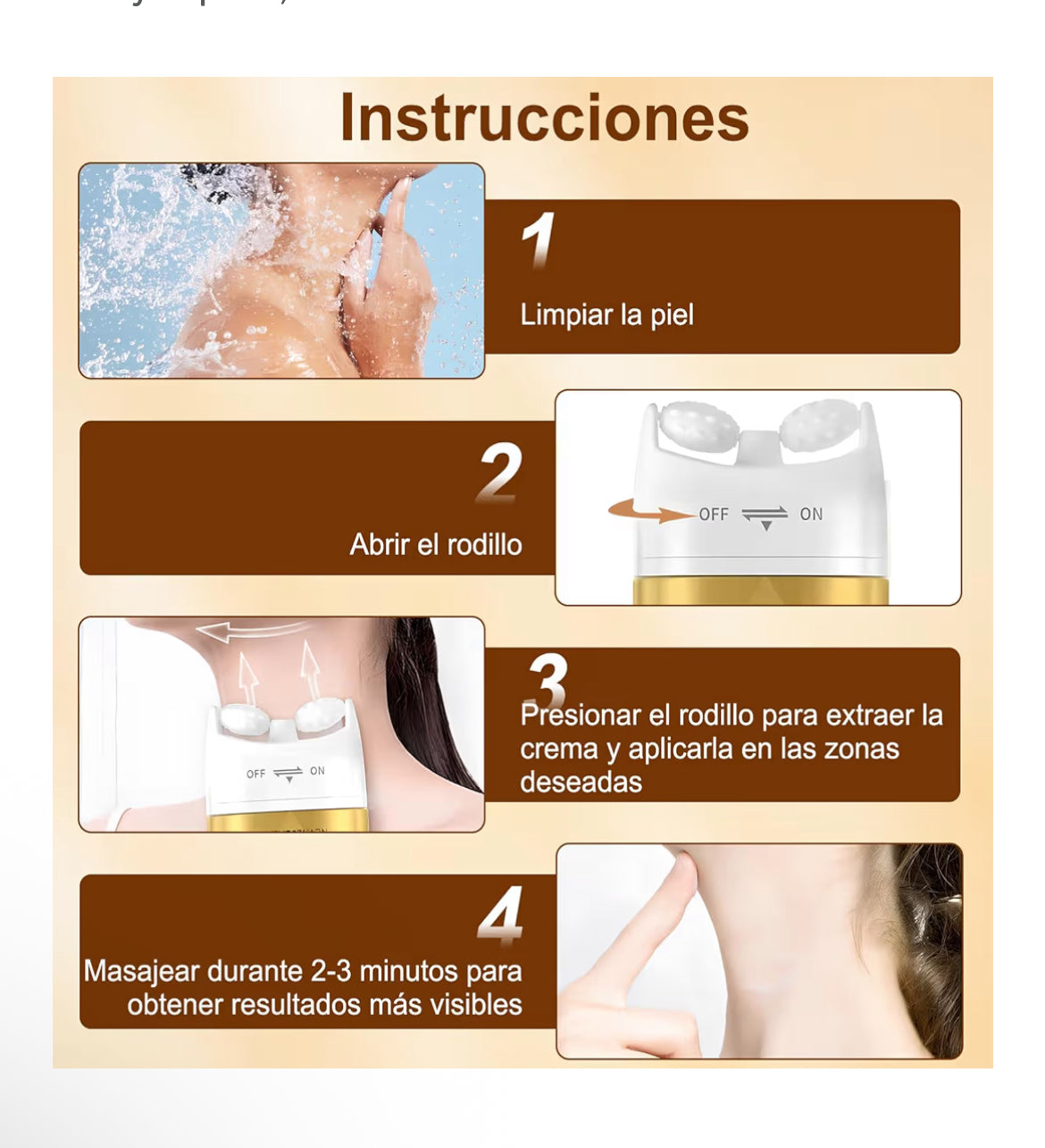 Crema reafirmante de cuello