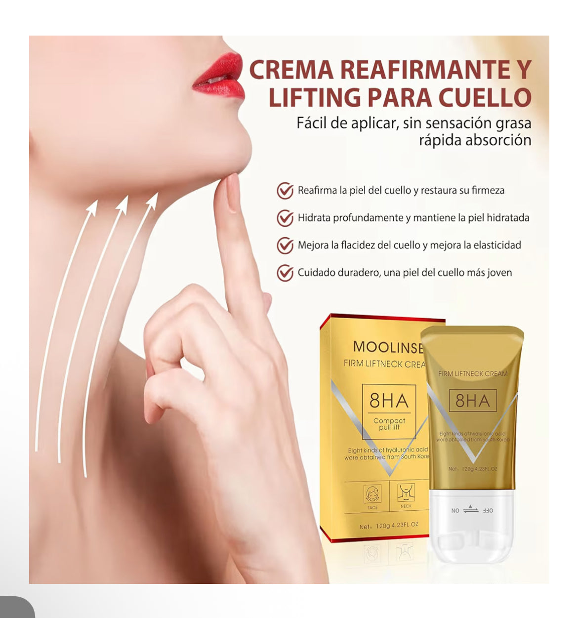 Crema reafirmante de cuello