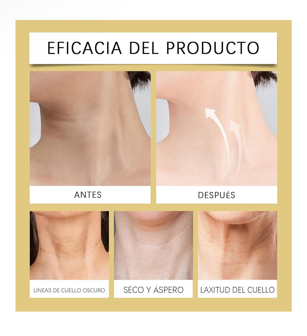 Crema reafirmante de cuello