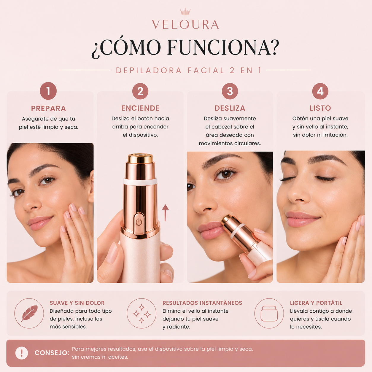 Veloura Depiladora Facial