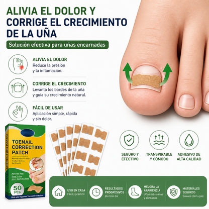 Parches para uñas encarnadas 50 pcs